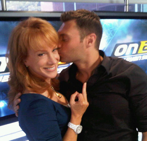 ryan seacrest kathy griffin. pop nosh: i never thought this