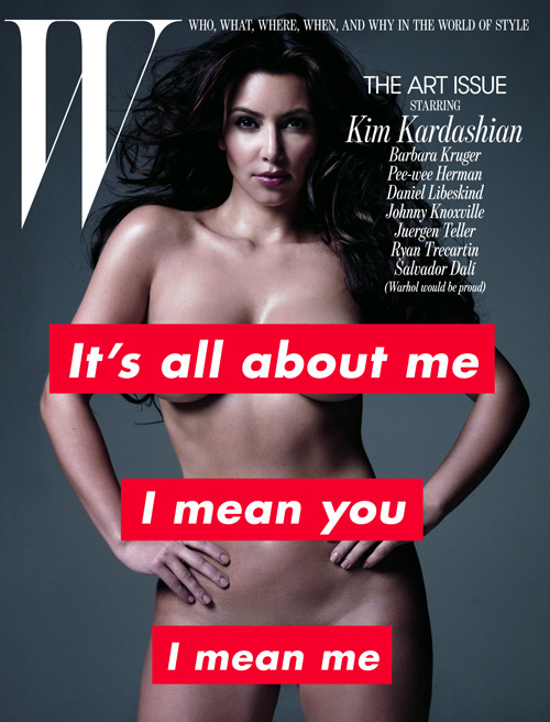 kim kardashian w magazine cover 2011. nipple on the cover of W?