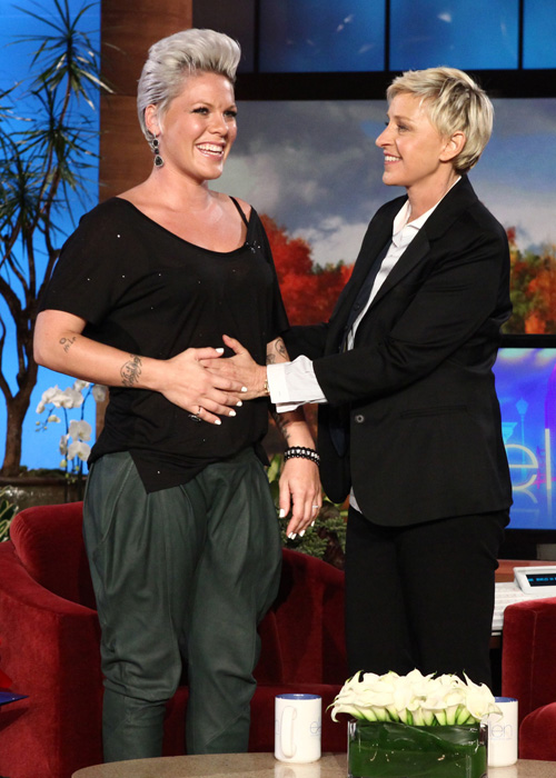 Pink confirms she's pregnant… Ellen: Seriously, why do you 