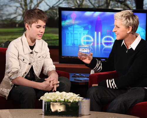 Justin Bieber and Ellen