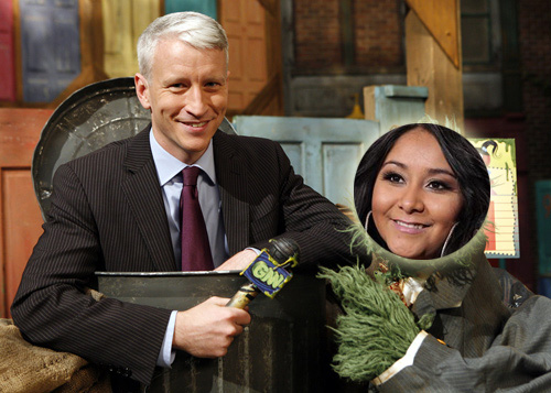 Anderson Cooper and Nicole 'Snooki' Polizzi