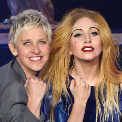Lady Gaga and Ellen DeGeneres