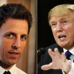 Seth Meyers and Donald Trump