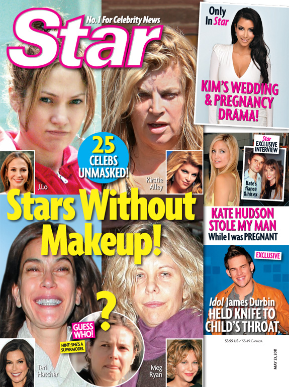 kim kardashian without makeup before. Stars Without Makeup - Star