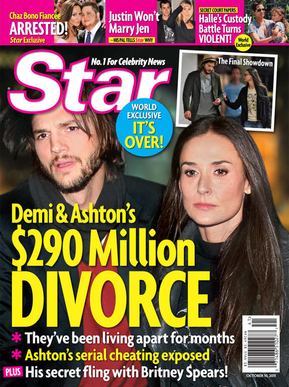 Demi and Ashton's $290 Million divorce?!