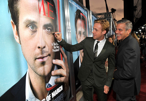 Ryan Gosling and George Clooney