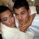 Kim and Rob Kardashian