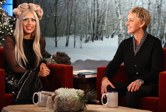 Lady Gaga and Ellen DeGeneres