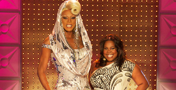 RuPaul and Amber Riley RuPaul and Amber Riley