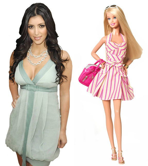 Kim Kardashian and Barbie