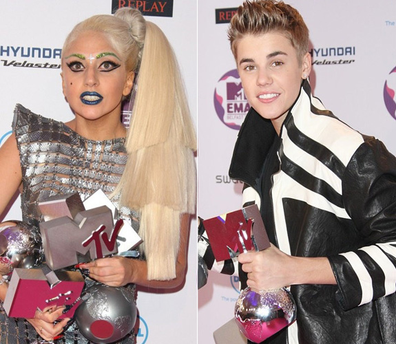 Lady Gaga and Justin Bieber