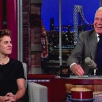 Justin Bieber and David Letterman