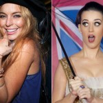 Lindsay Lohan and Katy Perry