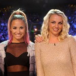 Britney Spears, LA Reid, Demi Lovato, Simon Cowell