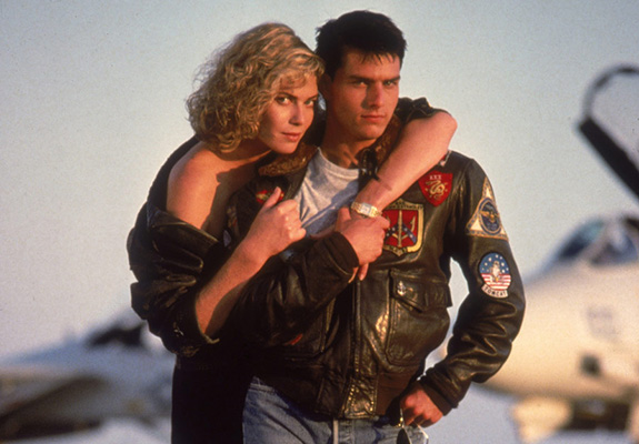 Tom Cruise and Kelly McGillis