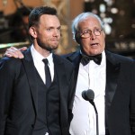 Joel McHale and Chevy Chase