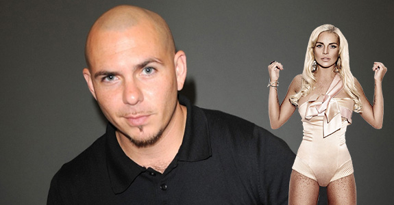 Lindsay Lohan and Pitbull