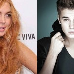 Lindsay Lohan and Justin Bieber