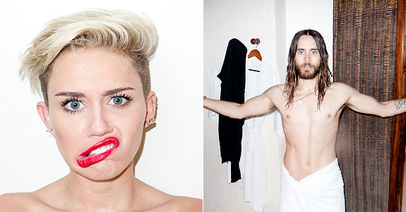 Miley Cyrus and Jared Leto