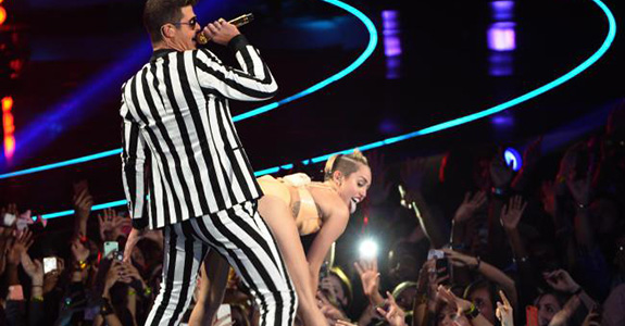 Robin Thicke and Miley Cyrus