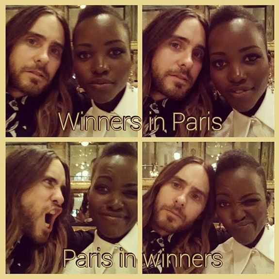 Lupita Nyong'o and Jared Leto