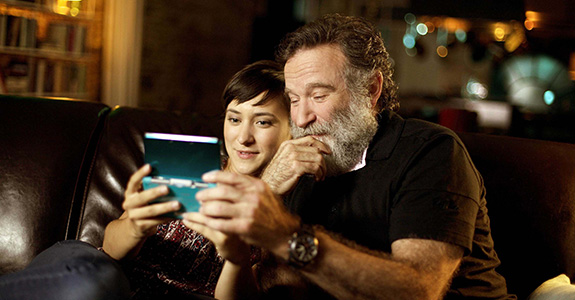 Robin Williams with daughter Zelda Williams