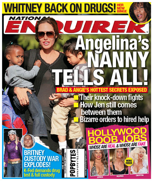 Brad & Angelina’s Nanny Spillin’ The Beans – PopBytes